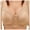 Beige, variant on No Underwire Bras For Women Fixed Cup Front Closure Underwear For Older Women Plus Size Bra Thin Tank Top Bra Womens Bras Wireless