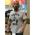 thumbnail image 2 of Happy Hour T-Shirt for Men Crossfit Workout Weightlifting Funny Gym Tshirt, 2 of 5