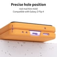 thumbnail image 4 of MonsDirect for 6.7 inch Samsung Galaxy Z Flip 3 5G 2021 Case, Hinge Protection Hard PC Back Shell Anti-Drop Slim Shockproof Full Coverage with Independent Lens Circle for Galaxy Z Flip 3, Orange, 4 of 7