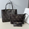 thumbnail image 1 of Nuevo bolso de compras de gran capacidad tres en uno estampado versátil europeo y americano Bolso de hombro para mujer con caja, 1 of 2