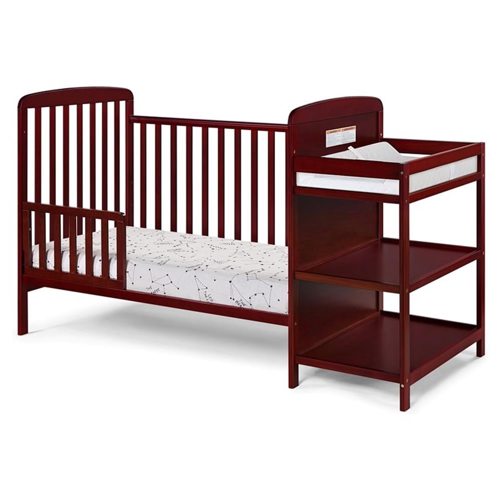 Suite Bebe Ramsey Toddler Guard Rail with Stabilizer Bar, Cherry Finish
