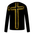 thumbnail image 4 of Birdeem T-Shirts à Manches Longues pour Hommes, Col Rond Décontracté, Chandail à Manches Longues, T-Shirt Imprimé Rayé, Blouse, Hauts T-Shirts à Manches Longues pour Hommes, 4 of 5