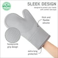 thumbnail image 6 of Silicone Oven Gloves 3-piece Set, Heat-resistant Oven Gloves With Soft, Kitchen Accessories, 6 of 8