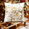 thumbnail image 6 of Bwiyojiz Home Decor Christmas Decorations Decoration 45x45cm Printed Pillow Cover Sofa Cushion Car Waist Golden Flower, Gifts for Sister, Multicolor, 6 of 6