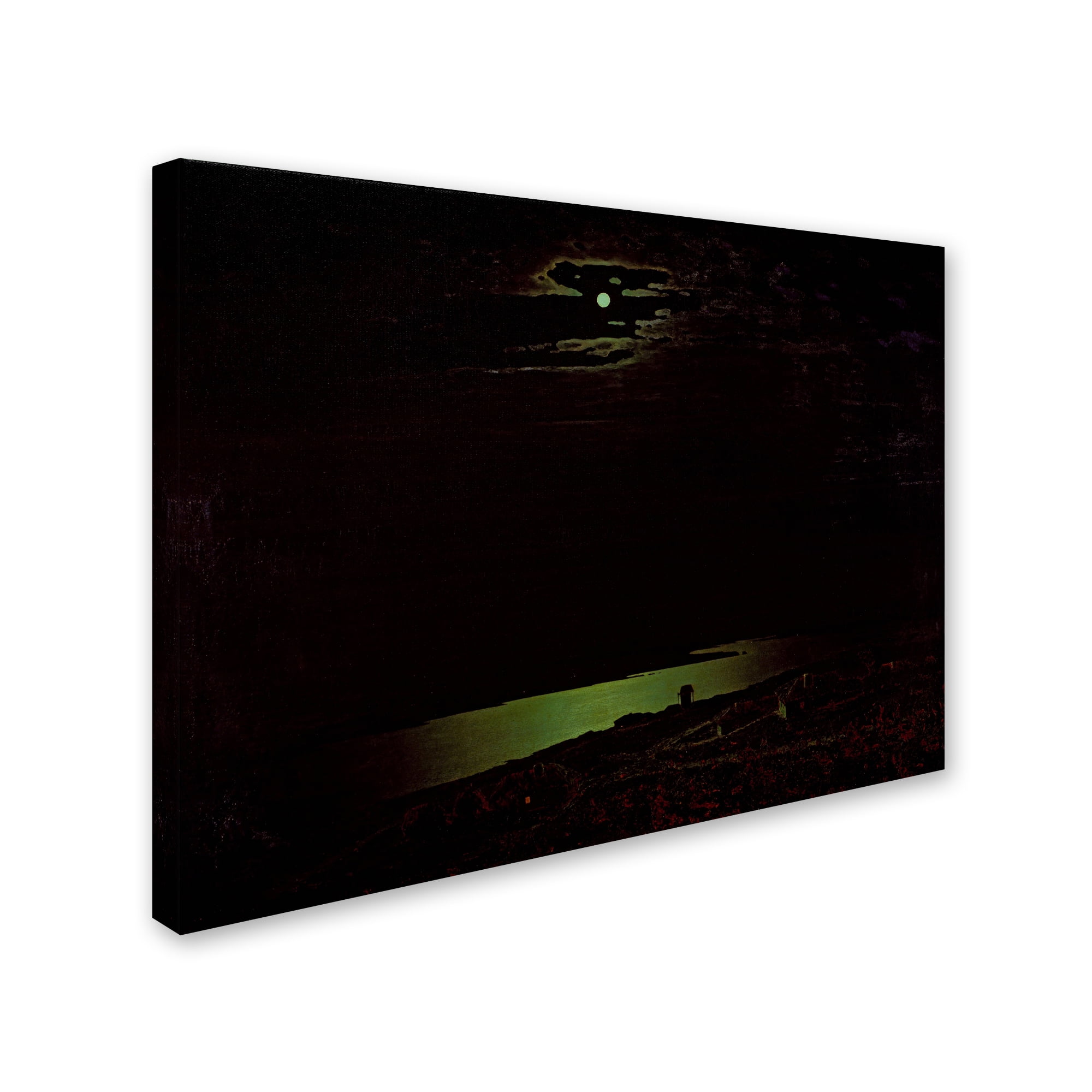 Trademark Fine Art 'Moonlit Night On The Dniepr' Canvas Art by Kuindzhi