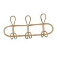 thumbnail image 2 of Rack Clothes Hooks Creative Simple Hanging Home Organization Hook Door Hanger Rattan Weaved for Porch Door Entryway Living Room 3 Hooks, 2 of 9