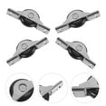 thumbnail image 6 of MRLESS 4pcs Wardrobe Sliding Door Rollers Cabinet Hardware Track Rail Wheel, 6 of 6