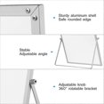 thumbnail image 3 of Tableau Magnétique Effaçable à Sec avec Support pour Bureau, Tableau Blanc Double Face, Rappel pour Schoo, 3 of 5