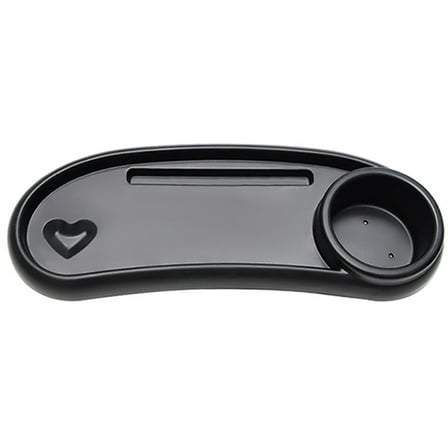 Niceauty Pram Cup Holder Stroller Tray Black Plastic 1Pcs Meal Placement