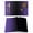 Purple Black, variant on Orange Black Ombre Placemats Set of 4, Cotton Linen Fabric Place Mats, Modern Gradient Abstract Art Washable Decorative Table Mats Protector for Home Kitchen Dining Wedding Party Coffee Tables