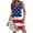 Red-6, variant on Cavosen Cute Pajamas for Women Stars and Stripes Loose Nightgown Pocketed V Neck Sleeveless Patriotic Sleep Dress Casual Sleepwear