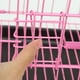 thumbnail image 2 of GOOHOCHY Jaula plegable con inodoro para perros, caniches, perros pequeños y medianos, gatos, conejos y mascotas (rosa), 2 of 7