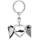 thumbnail image 1 of Llavero de alas de ángel en forma de corazón Unbranded tiburon feroz pez oceano azul, 1 of 3