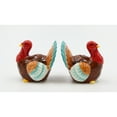 thumbnail image 4 of Hand Painted Ceramic Turkey Salt and Pepper Shakers 2.5in, 4 of 5