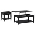 thumbnail image 3 of Coaster Lindenton 2-Piece Wood Lift-Top Coffee Table Set in Black, 3 of 15