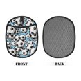 thumbnail image 2 of Pofeuu Football Soccer Ball Print Silicone Pot Mat Mitten With Hanging Loop Heat Resistant Oven Mitts Non-Slip Bbq Baking Smoking Potholders, 2 of 7