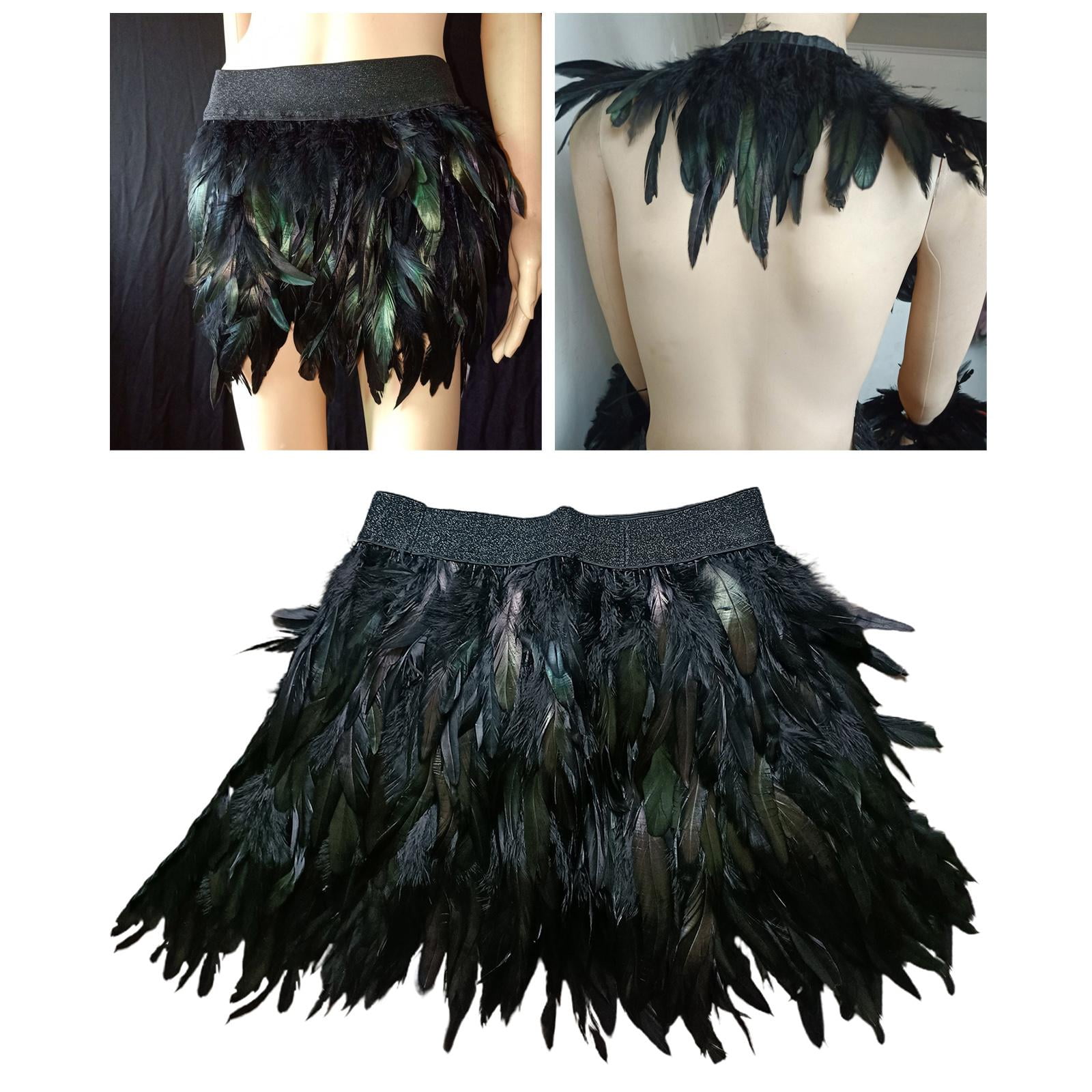 Feather skirt rave hotsell