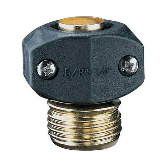 Topzone Brass Male Hose Mender, 5/8-3/4 Inch, Hose Connector, Standard Faucet End Replacement