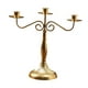 thumbnail image 3 of Candelabro de varios brazos, candelabro decorativo para mesa de comedor, cónico para club, repisa de Halloween Oro con 3 brazos, 3 of 8