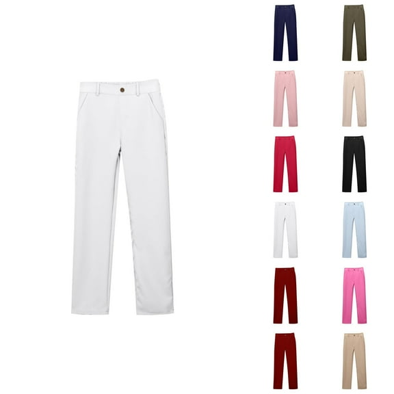 Girls' Fashion Pant for Girls Girls And Boys Pants Kids Dress Pants High Stretchy With Pockets Size 5 16 Years