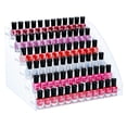 thumbnail image 1 of KINGROW Estante organizador de esmalte de uñas, estante de exhibición de acrílico de 6 capas, estante para anteojos, almacenamiento de tinta para aceites esenciales, capacidad para hasta 96 (se adapta, 1 of 5