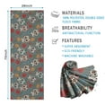 thumbnail image 2 of Gray Flower Skull Pattern Hot Yoga Mat Towel Non Slip for Hot Yoga - Quick-Drying Yoga Mat Cover with 4 Corner Pockets with Travel Bag - Hot Yoga Towel Non Slip Grip Moisture Wicking Sweat 70"x26", 2 of 6