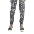 thumbnail image 3 of ID Ideology Womens Floral Print Pansy Slim Fit Drawstring Jogging Pants Pansy Poppyseed 2XL, 3 of 3