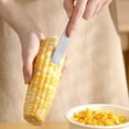 thumbnail image 4 of Stainless Steel Corn Peeler Planer Manual Kitchen Tool for Removing Kernels from Fresh Corn Ears, 4 of 9