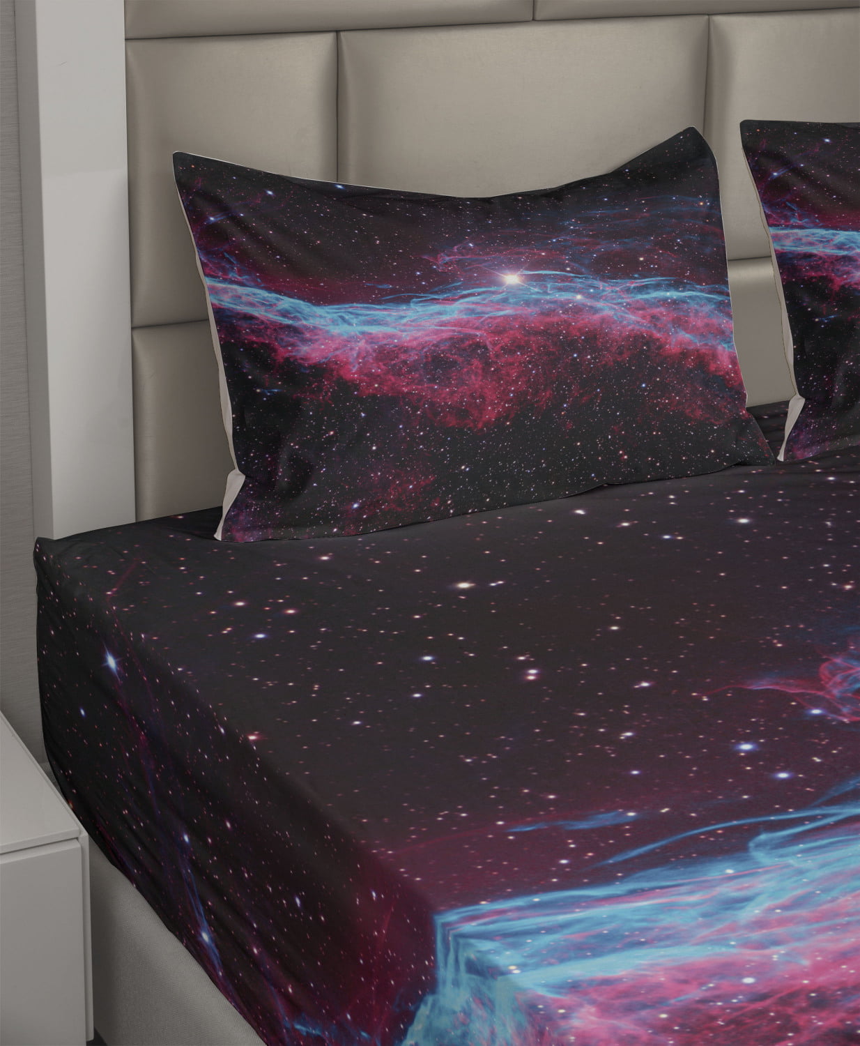 Science Cosmos Outer Space Galaxy Print Universe Star Details about   Ambesonne Pink Flat Sheet 