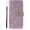 Purple, variant on Compatible with iPhone 13 Glitter Wallet Case for Women Girls Luxury Bling Diamond Rhinestone Heart 2 Card Holder Wrist Strap PU Leather Slots Protective Cover 6.1 inch Gold, (QL3290-i13-2)