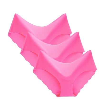 

ZHUASHUM Women Low Waist Panties Solid Color Briefs Pack
