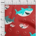 thumbnail image 2 of oneOone Cotton Cambric Red Fabric Shark Print Kids Diy Clothing Quilting Fabric Print Fabric By Yard 56 Inch Wide, 2 of 6