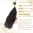 thumbnail image 4 of SEGO Micro Loop Thick Hair Extensions Remy Real Human Hair Brazilian Hair Kinky Straight 100 Strands Micro Rings Hair Extensions Natural Black, 4 of 8