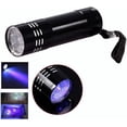 thumbnail image 3 of Linterna UV de 9 LED y 395 nm, linterna ultravioleta, linterna para suciedad y billetes falsos, 3 of 5