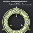 thumbnail image 3 of Lámpara Iluminadora de Luz Anular LED Ajustable de 144 para Microscopio Estereoscópico Industrial, Adaptador de Lupa para Cámara, Enchufe Estadounidense, 3 of 5