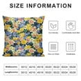 thumbnail image 5 of Daffodils Throw Pillow Cushion Cover, Floral Theme with Daffodil and Muscari Blossoms Stems Branches Classic Flourish, Decorative Square Accent Pillow Case,, 5 of 5