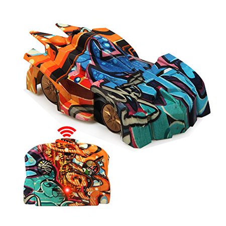 Anti Gravity Top JTT-TOYS L900 Mini Graffiti Crawler Toys RC Car Race Anti-gravity Infrared Control Electric RC Wall Climbing Car ()