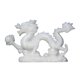 thumbnail image 3 of Estatua de dragón de resina de Treasures Fengshui, estatua de dragón de escultura de dragón para gabinete de escritorio de estantería de oficina blanco, 3 of 8