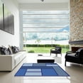 thumbnail image 7 of Ahgly Company Machine Washable Indoor Round Transitional Blueberry Blue Area Rugs, 4' Round, 7 of 7