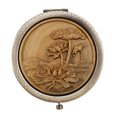 thumbnail image 1 of 1Pc Rétro Style Portable Miroir Voyage Sac à Main Miroir Cosmétique pour les Femmes Filles, 1 of 5
