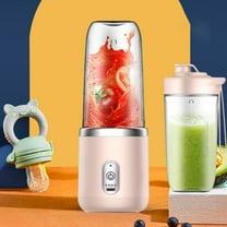 Portable Rechargeable Juicer Cup, 400ml Small Multifunctional Juicer, 6 Blades Design, USB Charging, Food Grade Plastic, Easy to Clean & Use, Suitable for Student Home Travel, Handheld Juicing Cup