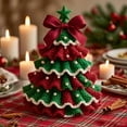 thumbnail image 2 of DIY Crochet Christmas Tree Kit, 2026 New Handmade Holiday Decoration Set for Beginners, Crochet Christmas Tree Bow Pearl Embellishment, Home Craft with Yarn, Hook, Beads Instructions, 2 of 6