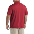 thumbnail image 2 of Big and Tall Essentials by DXL Men's Solid Golf Polo Shirt, Red, 7XL, 2 of 6