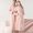 Pink, variant on Hinvhai Mens Robe, Full Length Big and Tall Bathrobe for Men, Mens Bath Robes Black Xl(XL)