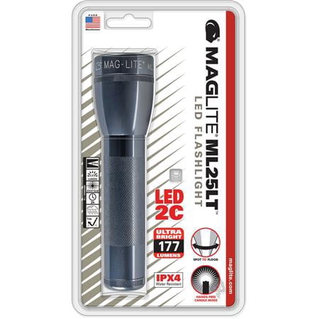 Maglite ML25LT-S2096 - ML25LT 177 Lumens Gray LED Flashlight