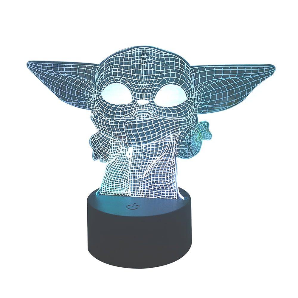 3d Led Night Light Star Wars Baby Yoda Meme Figure Nightlight For Kids Child Bedroom Decorative Table Lamp Baby Night Lamp Walmart Com Walmart Com