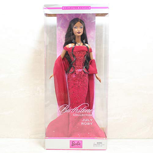 Zwijgend willekeurig Gehoorzaamheid Barbie Birthstone Collectible: July Ruby (Ethnic) - Walmart.com