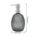 thumbnail image 4 of Unique Bargains 1 Pc Pineapple-shaped Soap Dispenser 11.84oz Gold Tone Silver Tone, 4 of 6