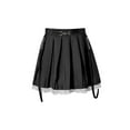 thumbnail image 2 of Lnzyyephy Women Lace Skirt, High-Waist Half-Dress, Slimming Spring Fall Pleated Tummy Control Solid Color Skirt, 2 of 8