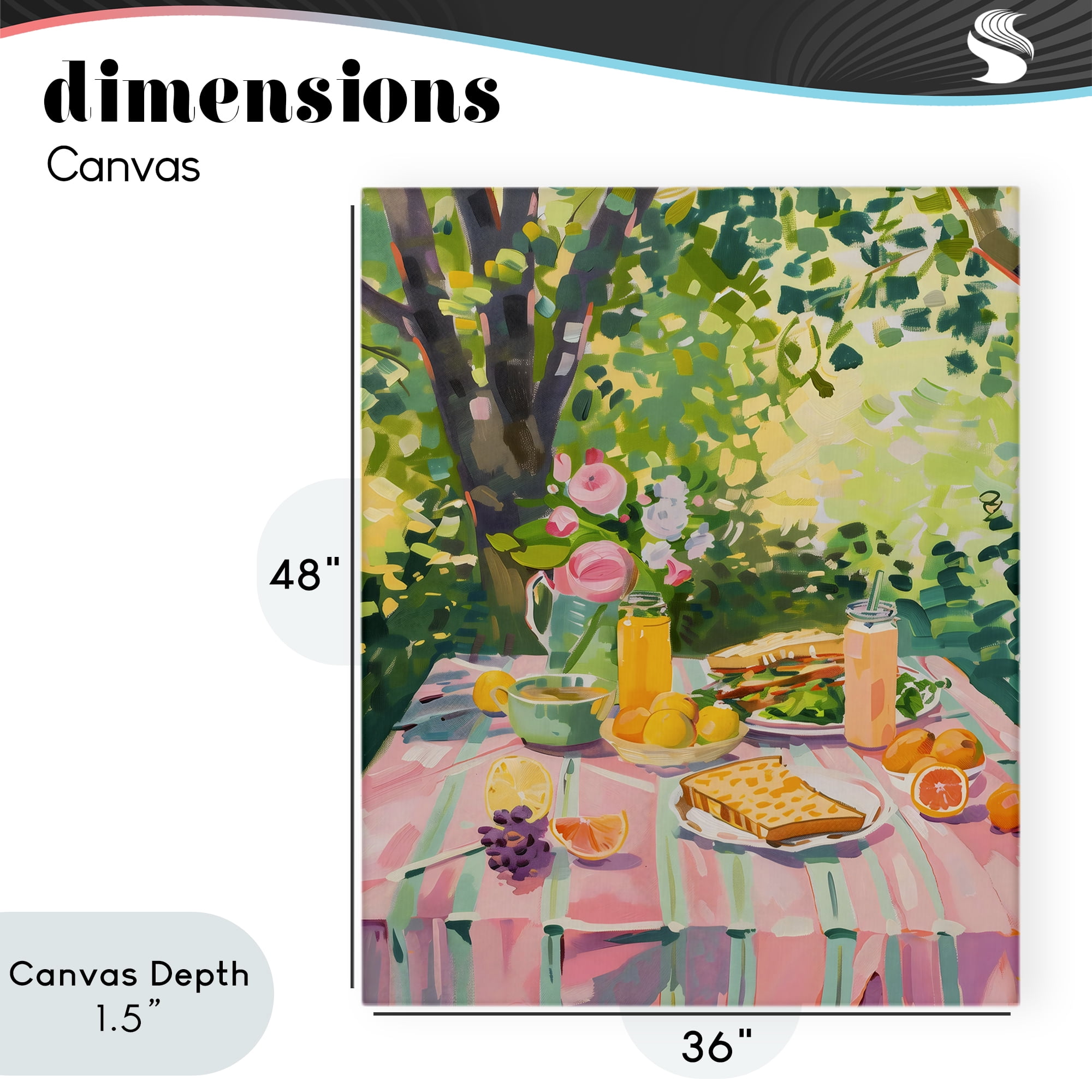 Stupell Industries Breakfast Picnic in Garden Canvas Wall Art, design by The Prints Vibe